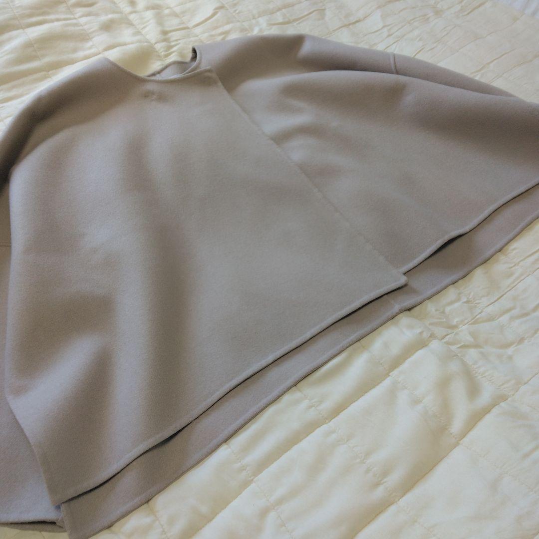 ノーカラージャケット　ポンチョ