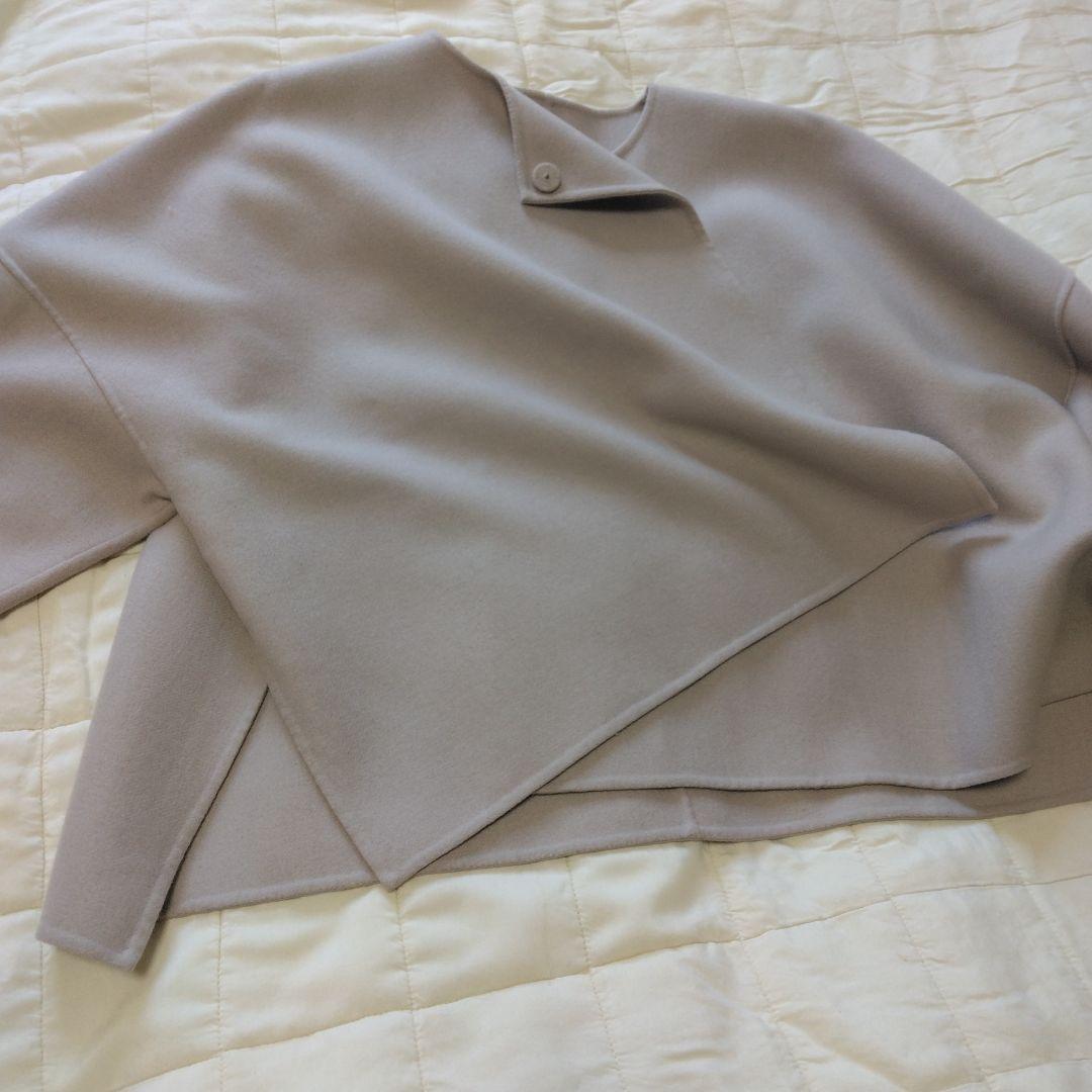 ノーカラージャケット　ポンチョ