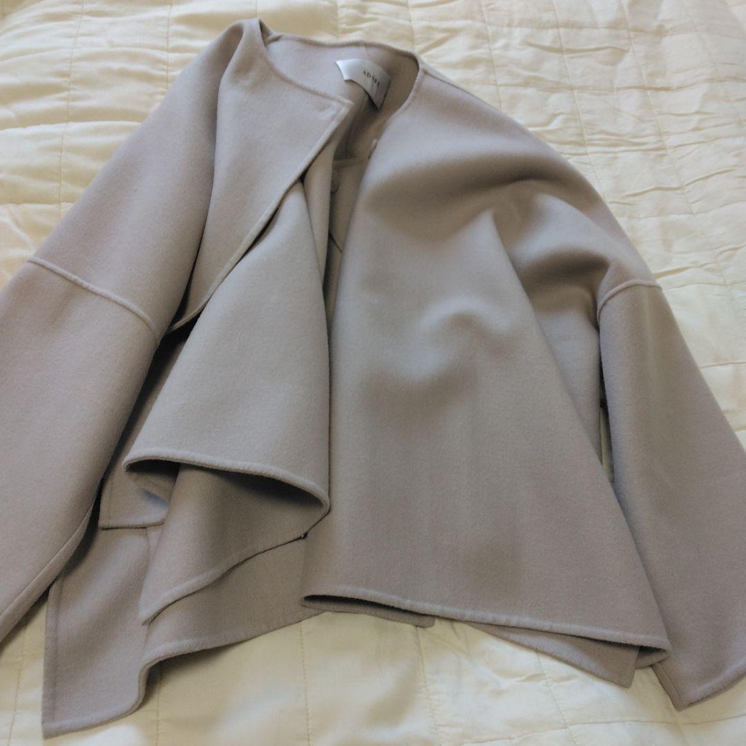 ノーカラージャケット　ポンチョ