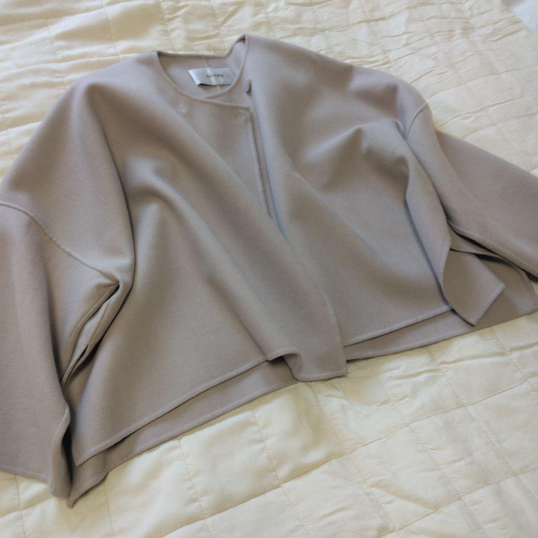 ノーカラージャケット　ポンチョ