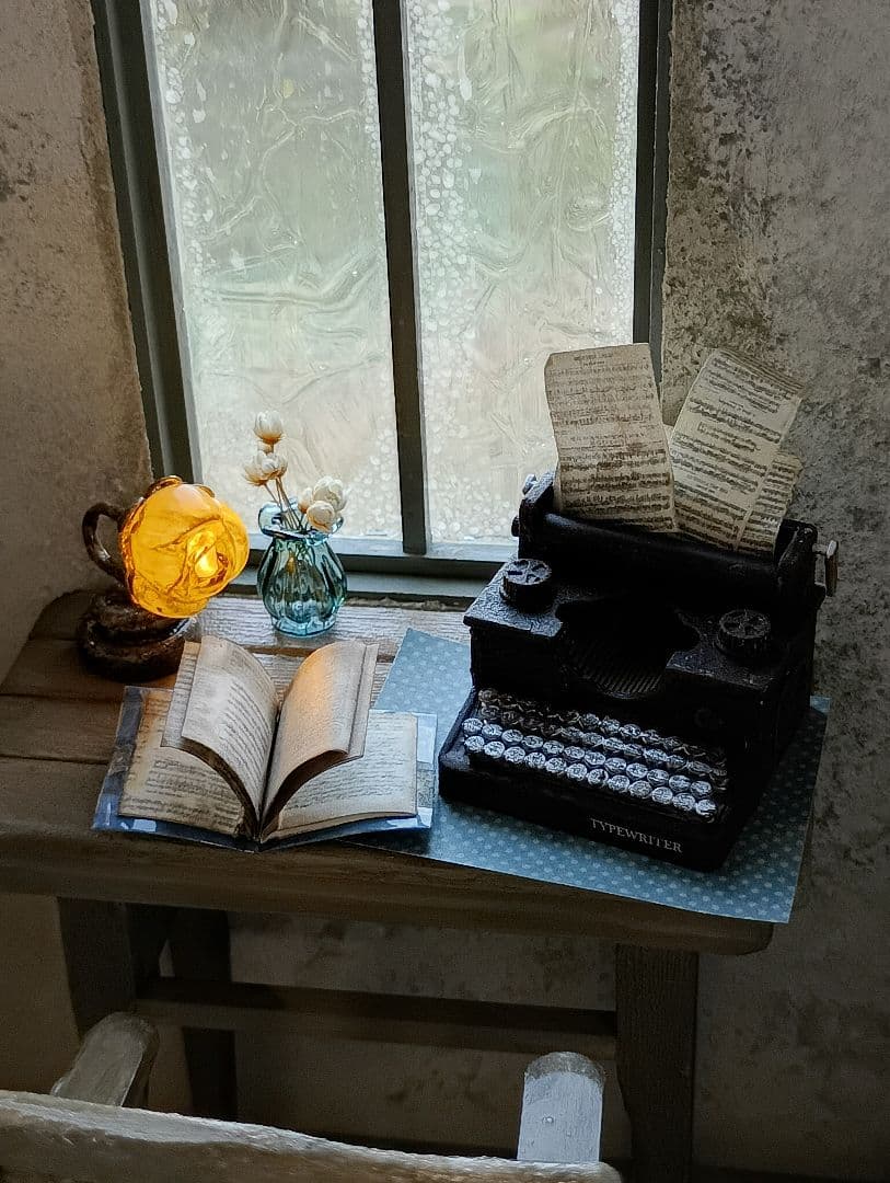 NO.101　木製 ドールハウス　背景ボード