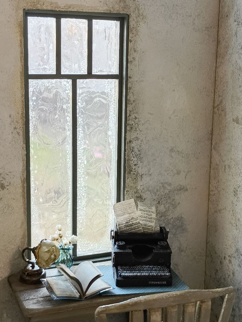 NO.101　木製 ドールハウス　背景ボード