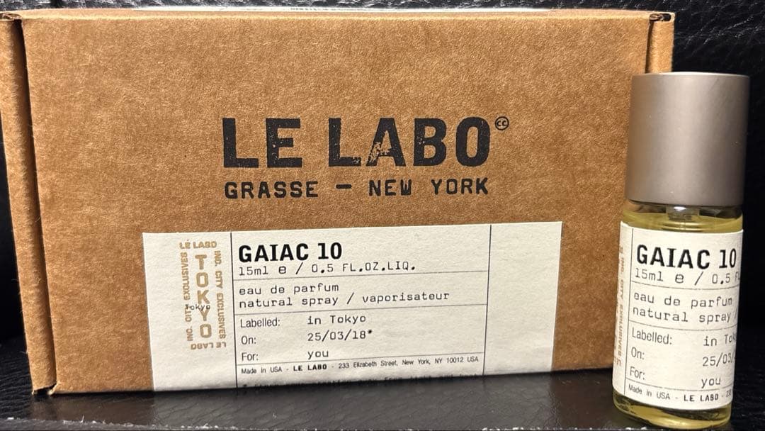 LE LABO ル ラボ　GAIAC10 ガイアック　東京限定　15mL