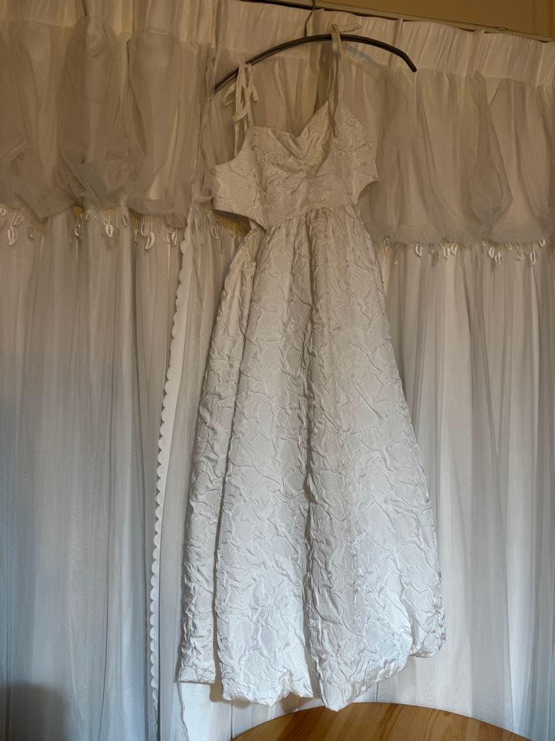 【POPPY】BALLOON CAMI ONE-PIECE (WHITE)