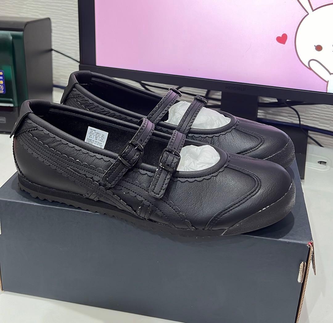 オニツカタイガー ウィメンズ メキシコ66 TGRS ブラック 26.5cm