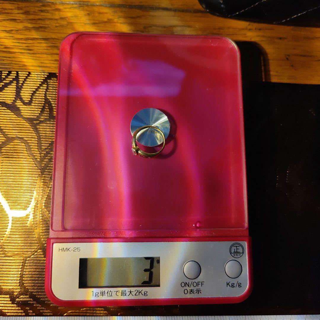 ◉wafu➡ガーネット　指輪　18金