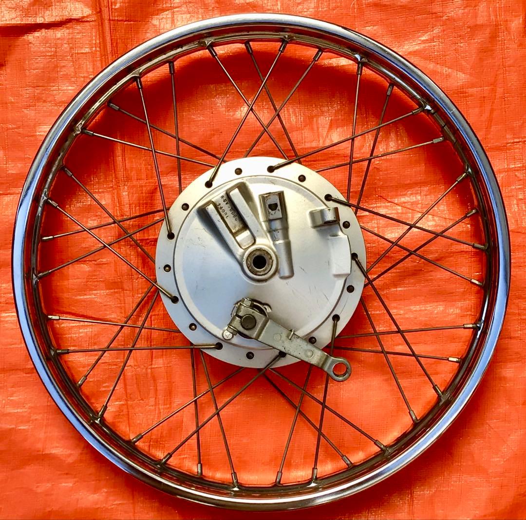 【デカドラム】スーパーカブ110 JA07 フロントホイール ・ブレーキパネル①