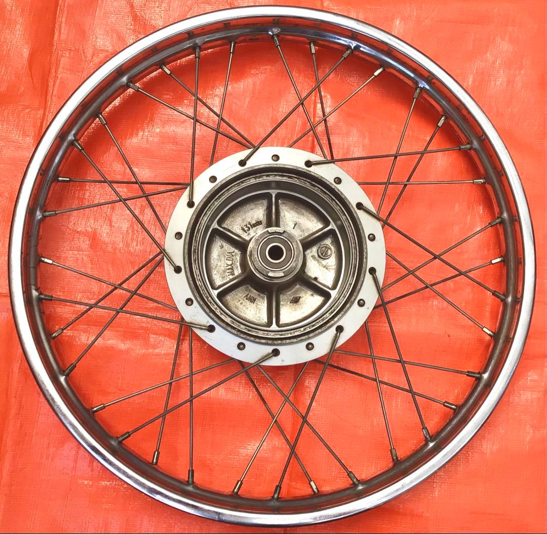 【デカドラム】スーパーカブ110 JA07 フロントホイール ・ブレーキパネル①