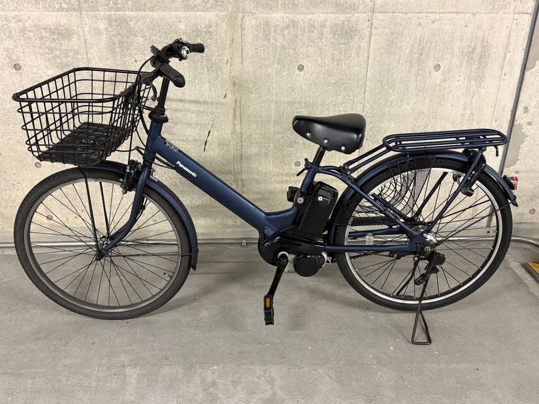 世田谷区 Panasonic 電動アシスト自転車 ネイビー