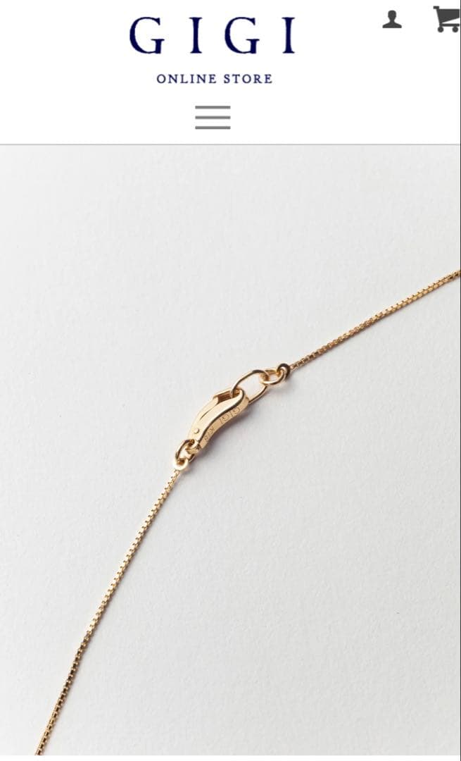 美品GIGI ジジVINTAGE Goldlinenecklace