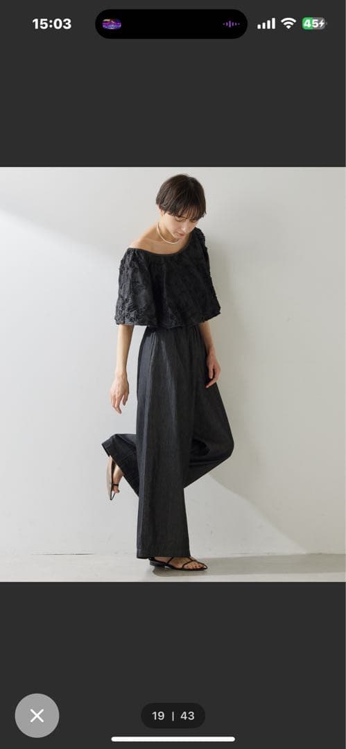 ウィムガゼット　エンブロイダリージャンプスーツ