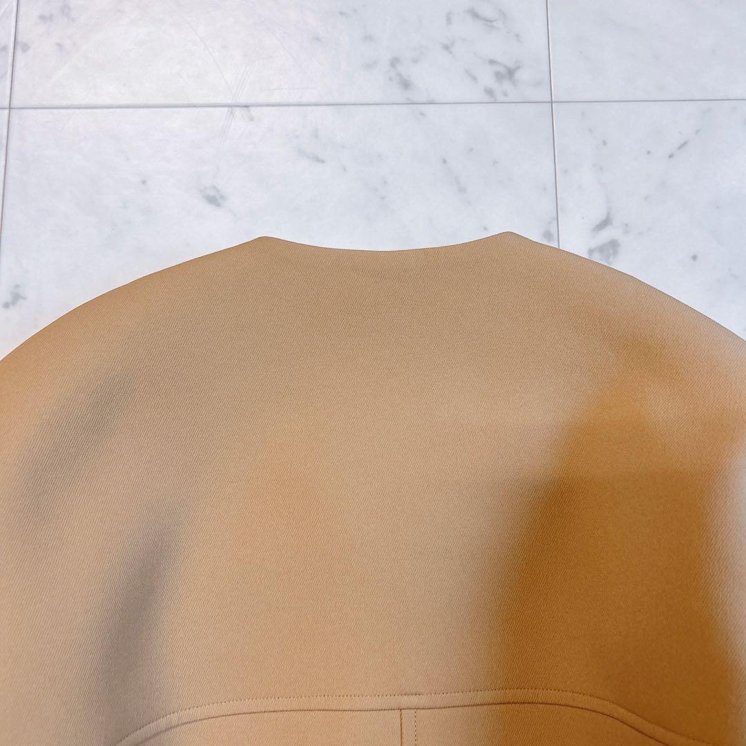 【タグ付き未使用】CADUME ノーカラー ショートコート 38