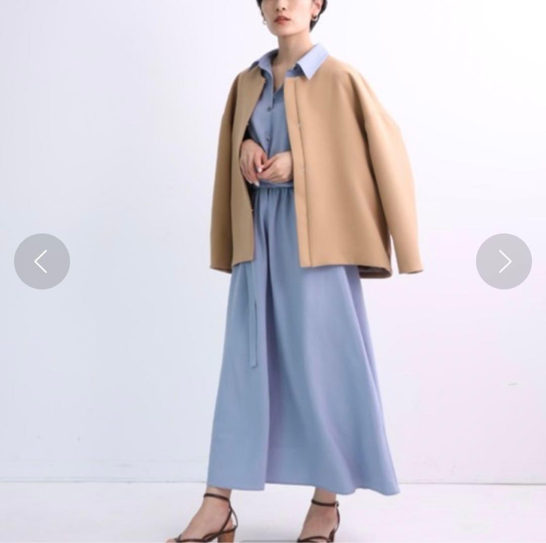 【タグ付き未使用】CADUME ノーカラー ショートコート 38