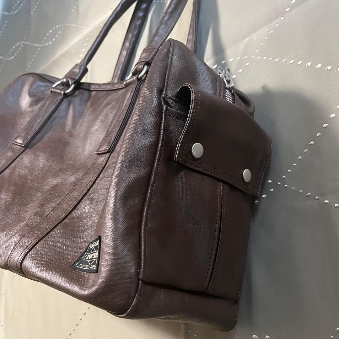 古着 吉田カバン Porter ブラウン フリースタイルボストンバッグ 美品