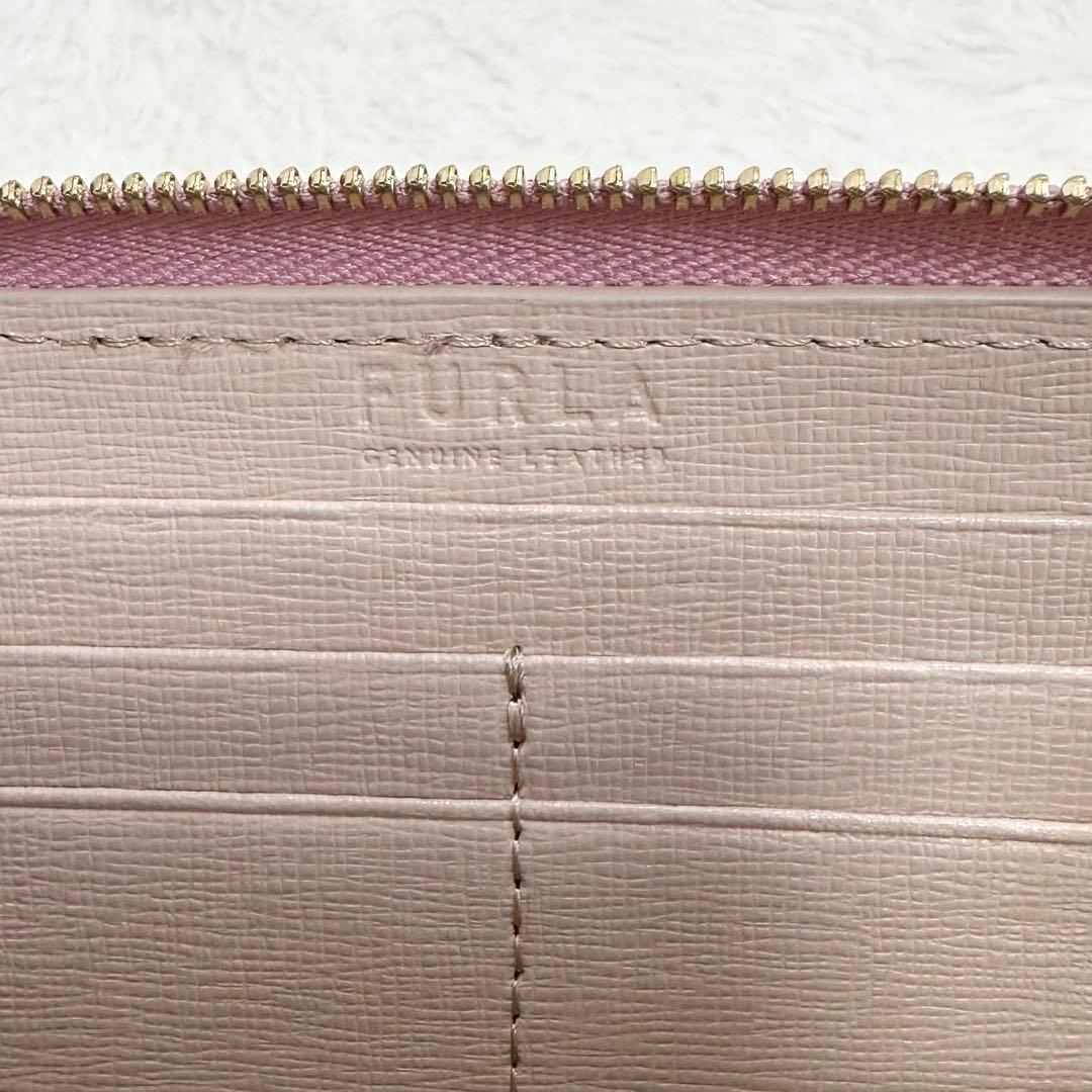 未使用級✨FURLA ラウンドファスナー 長財布 ウォレット カメリア 現行品