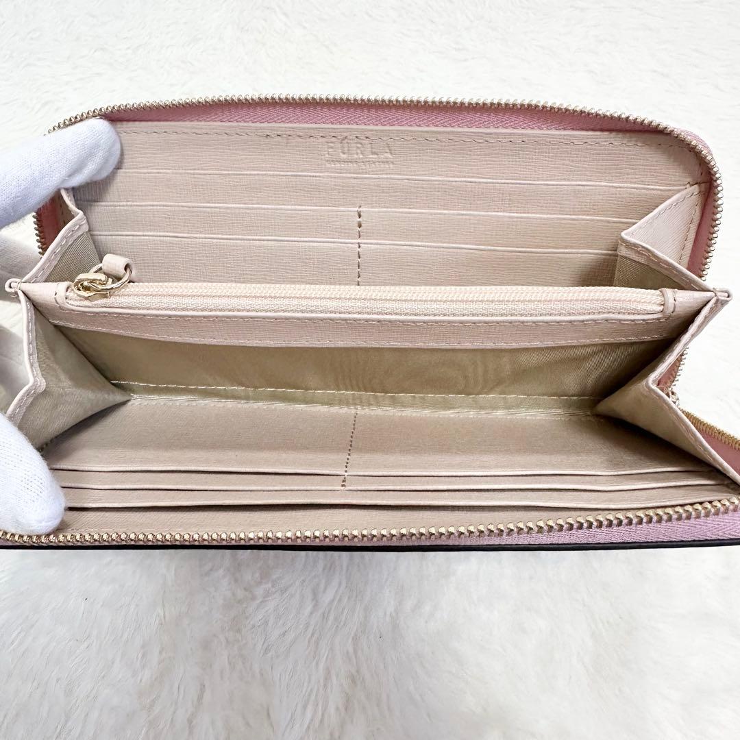 未使用級✨FURLA ラウンドファスナー 長財布 ウォレット カメリア 現行品