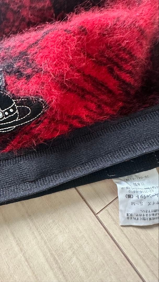 Vivienne Westwood 赤黒チェックベレー帽