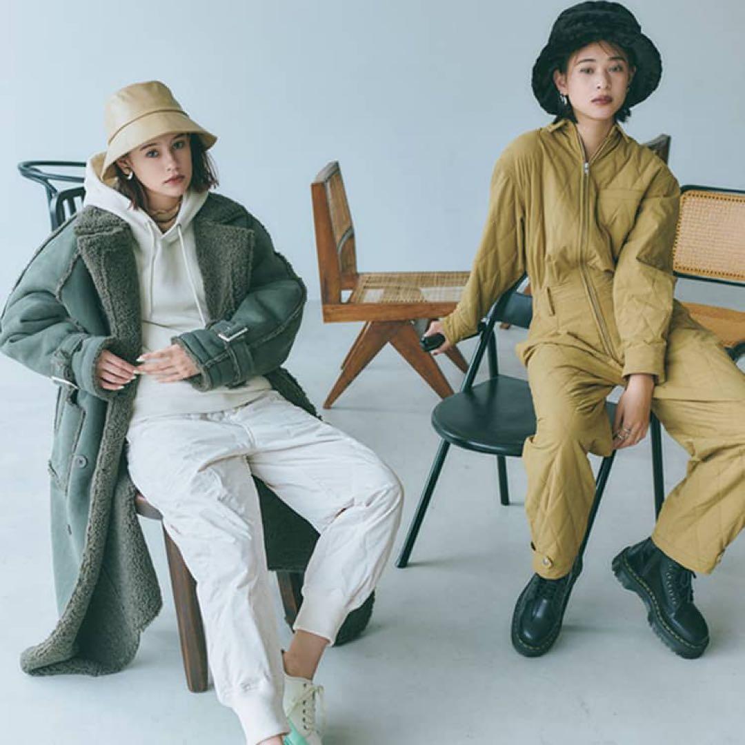 新品 新木優子着用 スローバイスライ THROW by SLY ジャンプスーツ