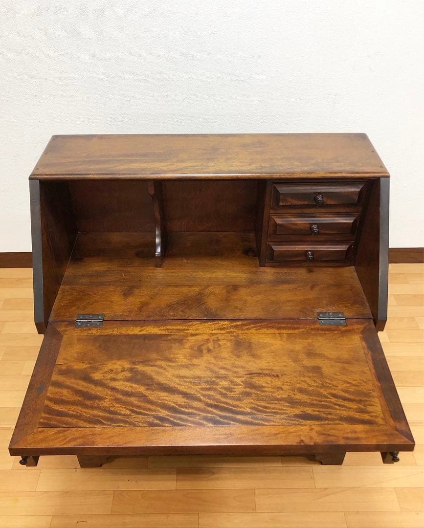 九州民芸家具 ライティングビューロー デスク チェスト 机 引き出し 民藝