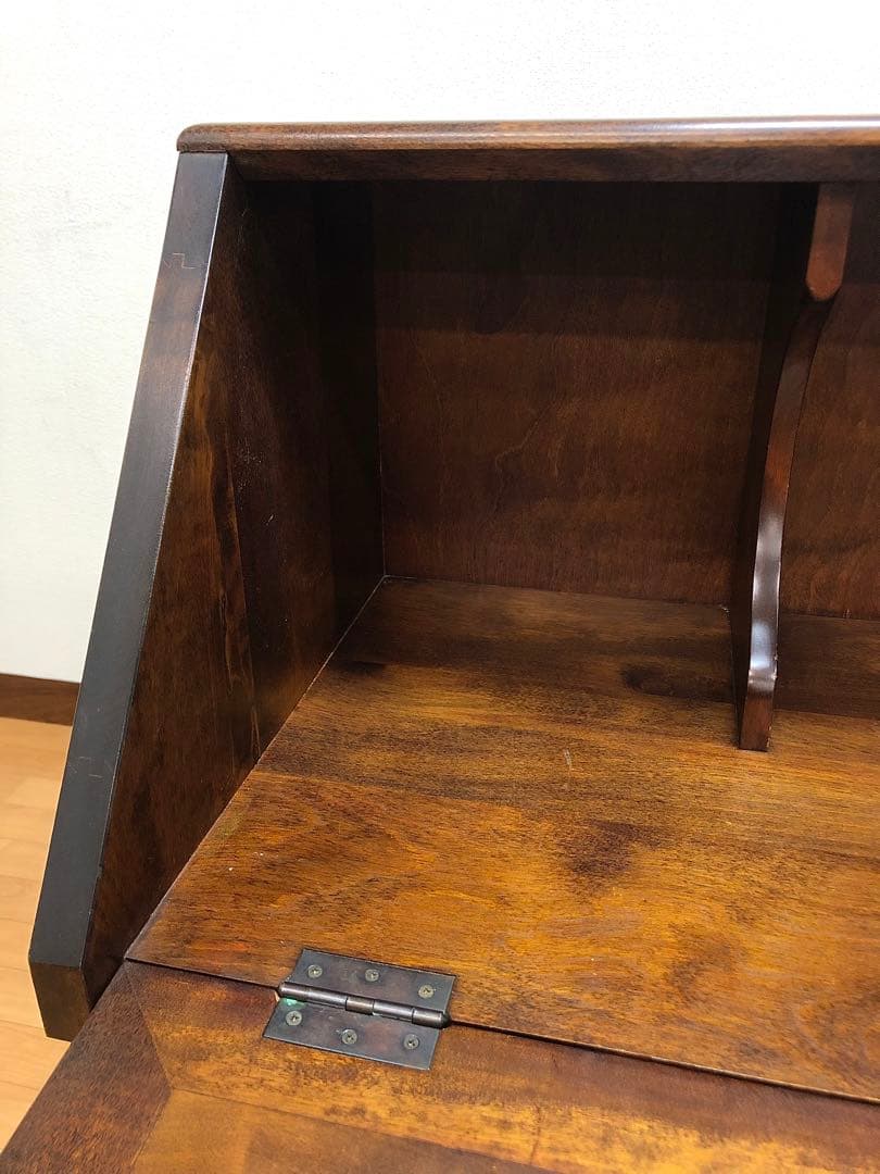 九州民芸家具 ライティングビューロー デスク チェスト 机 引き出し 民藝