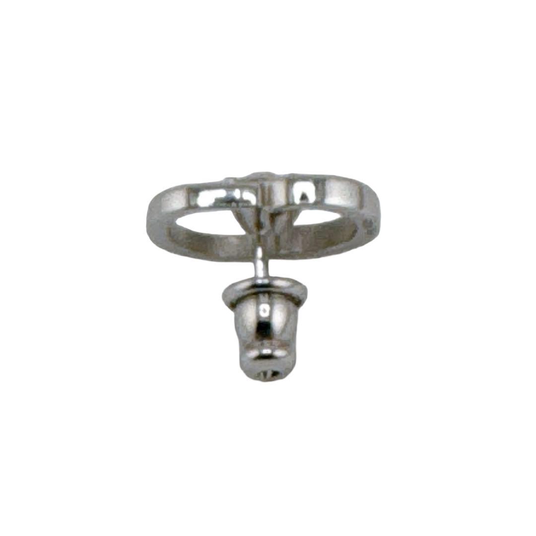 ディオールオム CDアイコン ロゴ 片耳ピアス Ag925 シルバー クリスタル