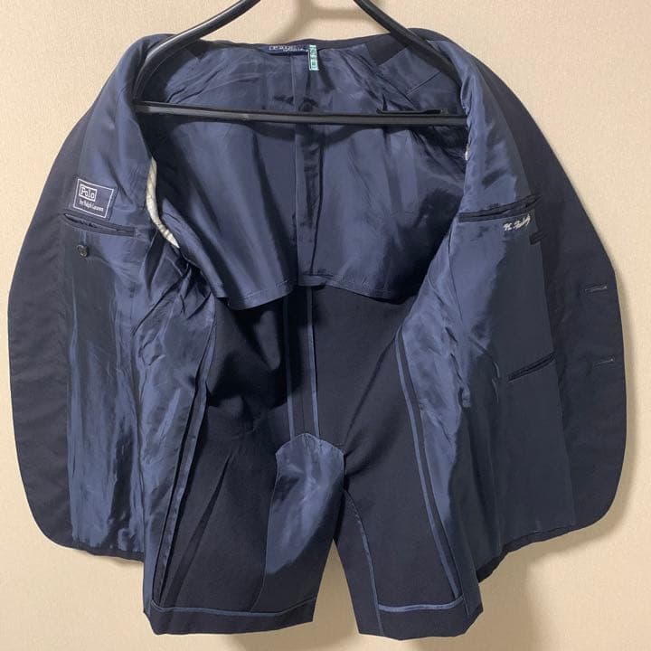 ポロ　ラルフローレン　スーツ　セットアップ　紺　ネイビー