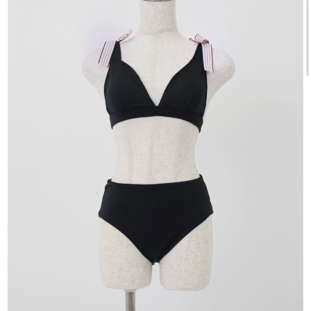 水着・ラッシュガード Lumignon Pink boarder ribbon swim wear