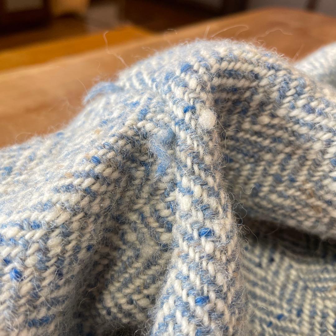 45rpmアルパカ混ツイードポンチョコート