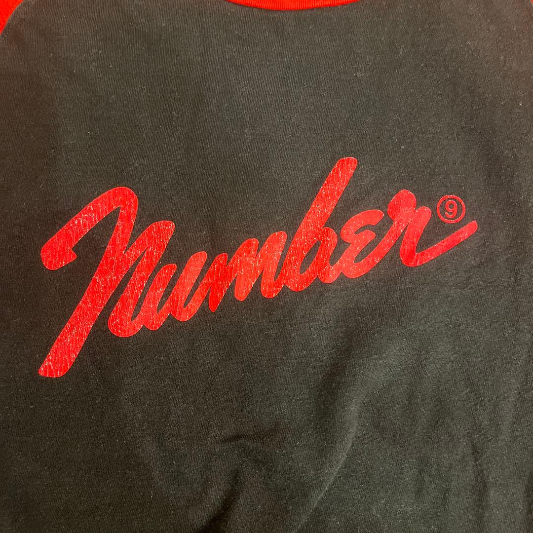 ナンバーナイン05AW ハイスト期 Fender Logo ロンT ラグラン