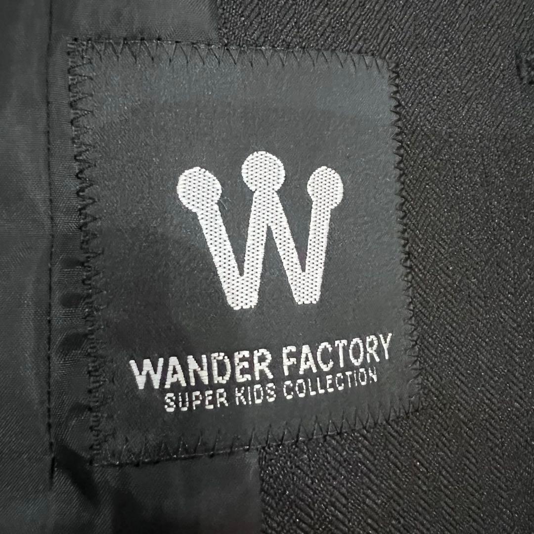 ワンダーファクトリー キッズフォーマル 4点セット 黒 男の子 卒入学式　150