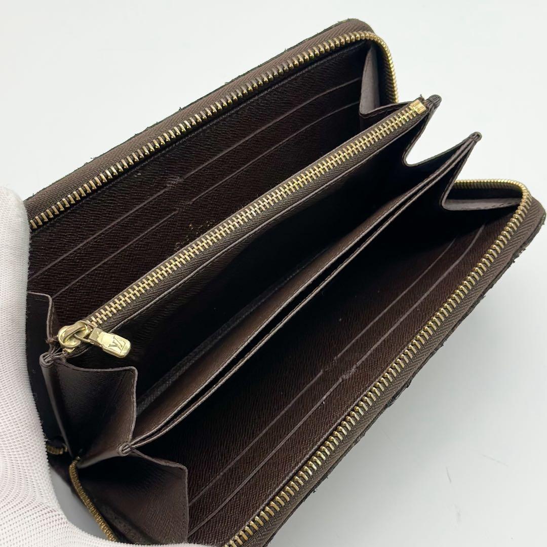 ルイヴィトン ジッピーウォレット ミニラン モノグラム ラウンド 長財布 デニム