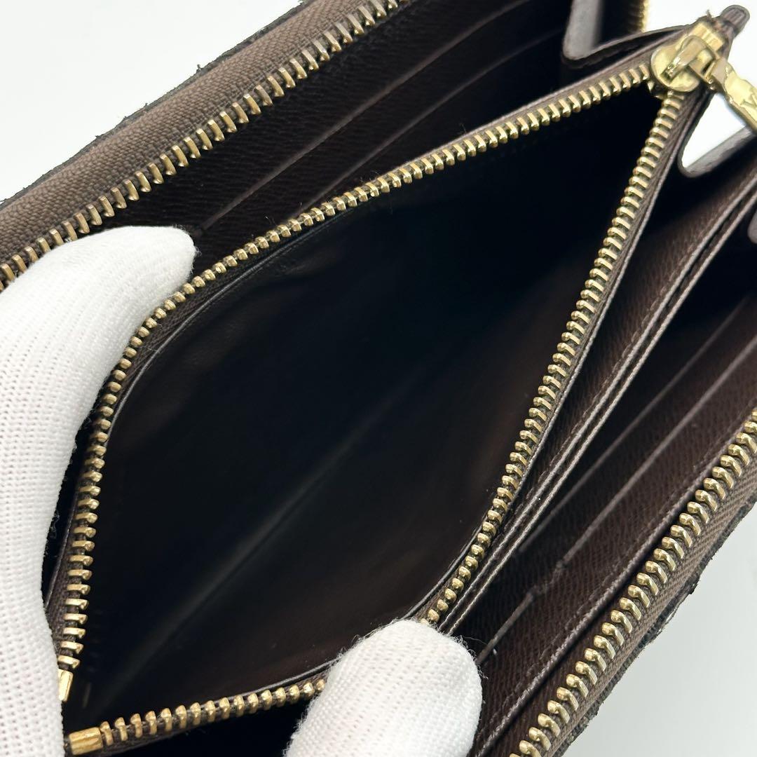 ルイヴィトン ジッピーウォレット ミニラン モノグラム ラウンド 長財布 デニム