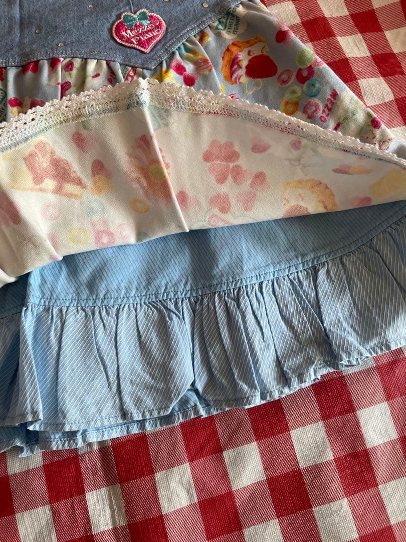 メゾピアノ❗️160㎝スカート❗️スイーツ柄❗️