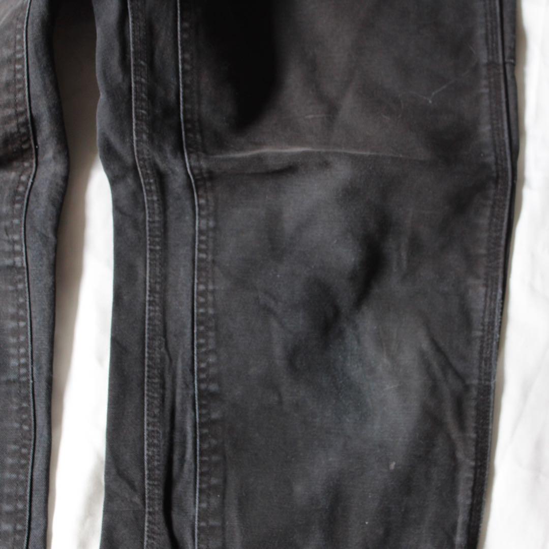 雰囲気◎ USA製 Carhartt ダブルニー ペインターパンツ BLK 黒