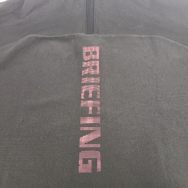 BRIEFING GOLF ブリーフィングゴルフ ハーフジップカットソー L 黒