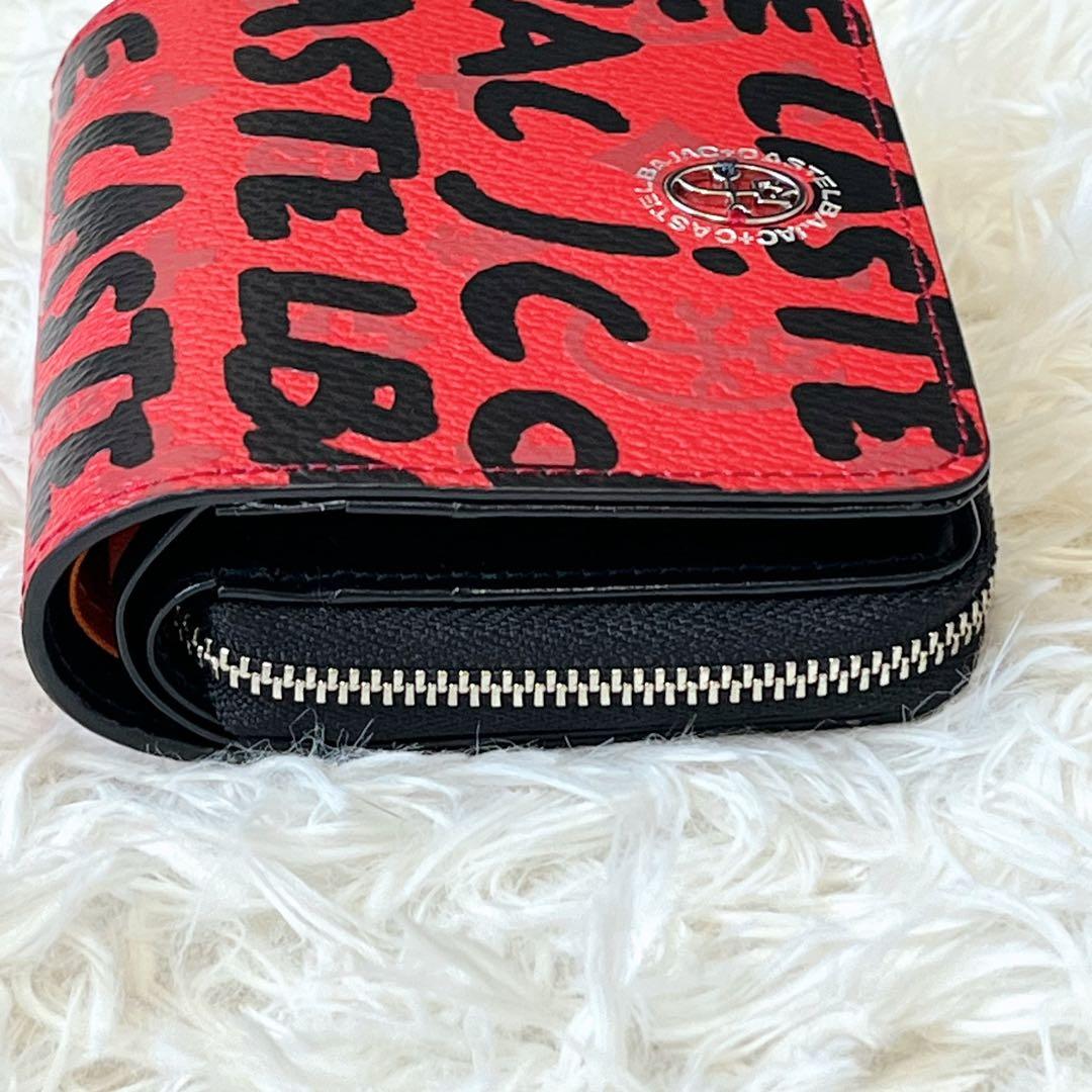 ✨未使用級✨ CASTELBAJAC 財布 二つ折り レッド ブラック 大人気