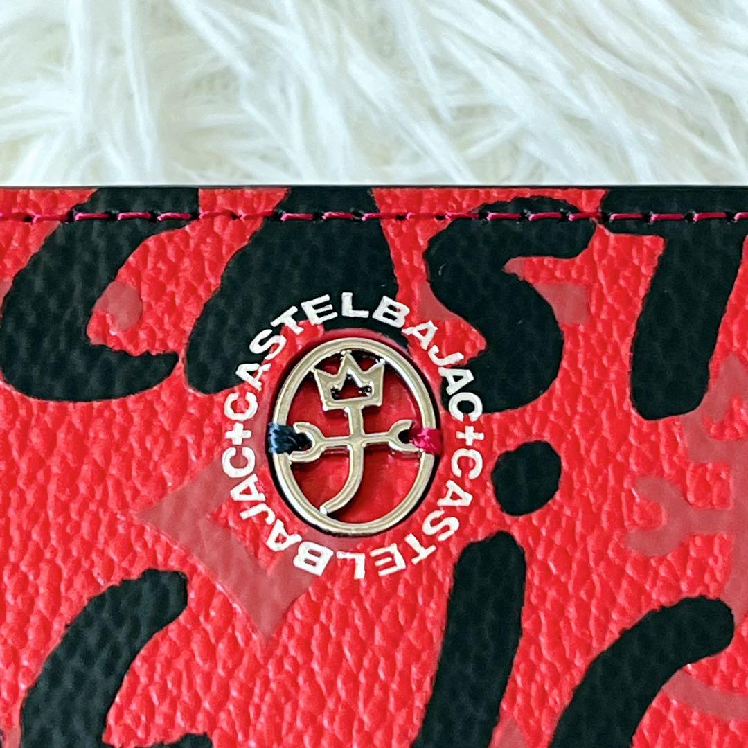✨未使用級✨ CASTELBAJAC 財布 二つ折り レッド ブラック 大人気