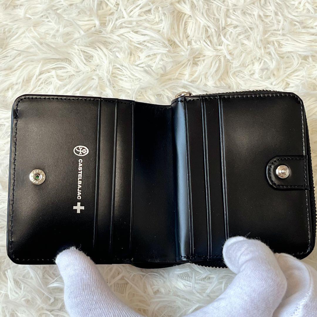 ✨未使用級✨ CASTELBAJAC 財布 二つ折り レッド ブラック 大人気