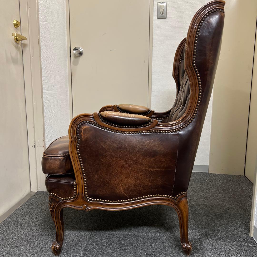 アンティーク調 チェスターフィールド ヴィンテージ ヴィクトリアン 彫刻 猫脚