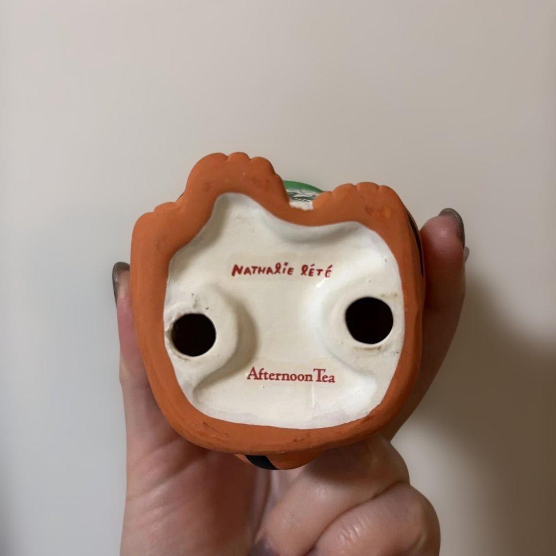 招き猫　寅　置物 陶器　アフタヌーンティー　ナタリーレテ　干支　美品