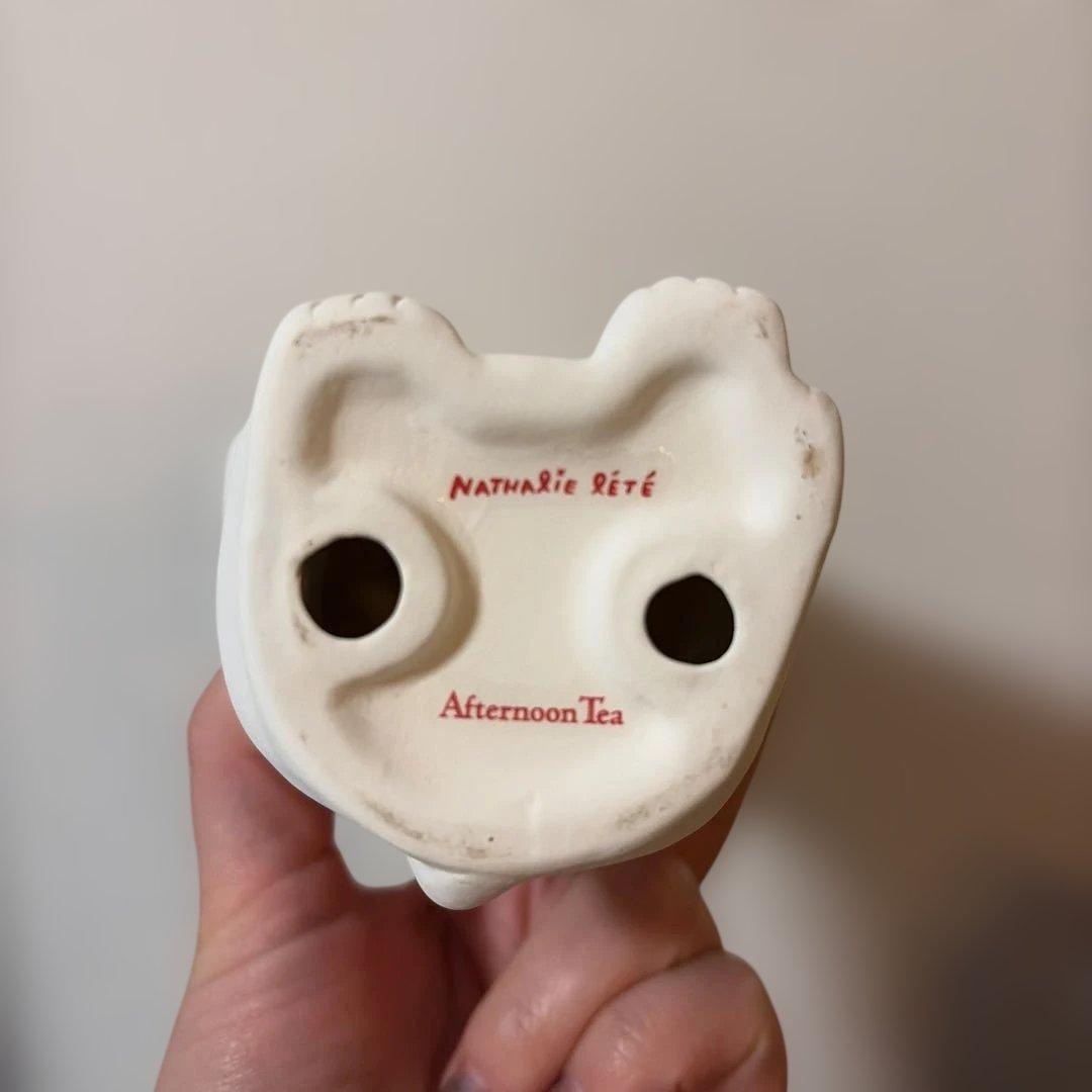 招き猫　寅　置物 陶器　アフタヌーンティー　ナタリーレテ　干支　美品