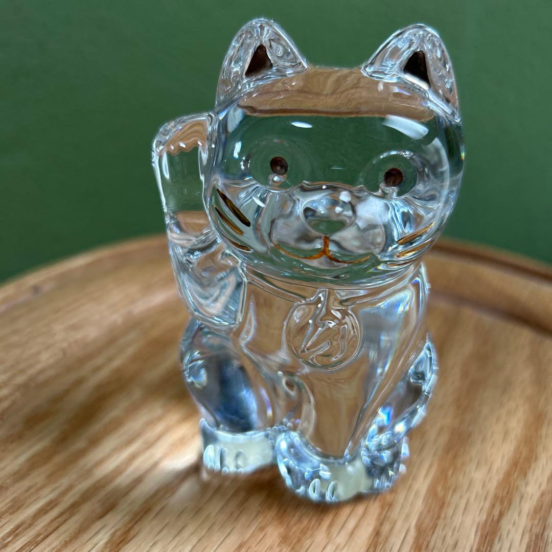 よ*し様 BACCARATバカラクリスタル 招き猫