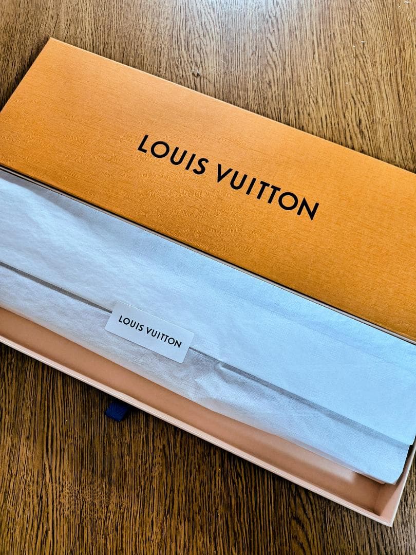 LOUIS VUITTON ダークブルー チェック柄 ネクタイ