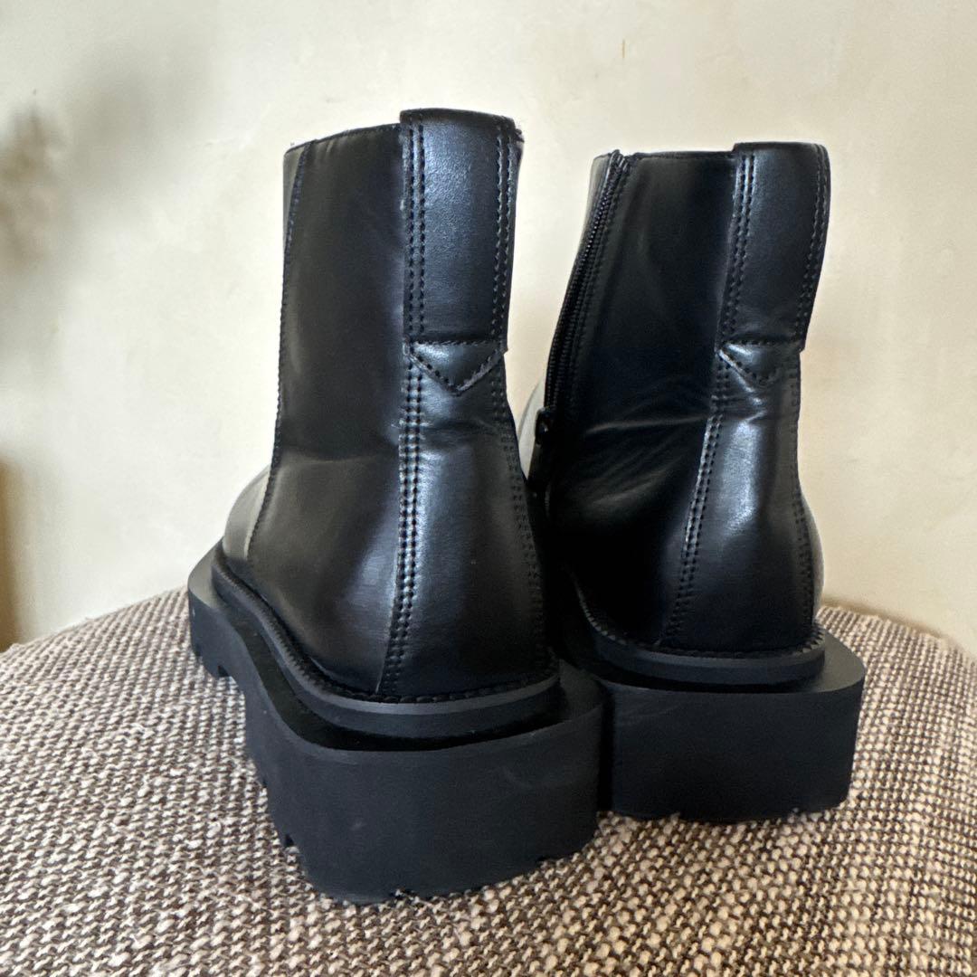 TAKEO KIKUCHI tk タケオキクチ ジップアップブーツ レザー