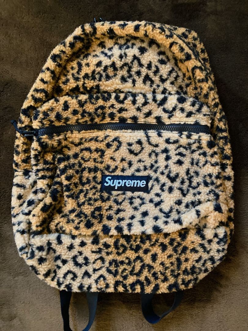 Supreme ヒョウ柄リュック レオパード バックパック