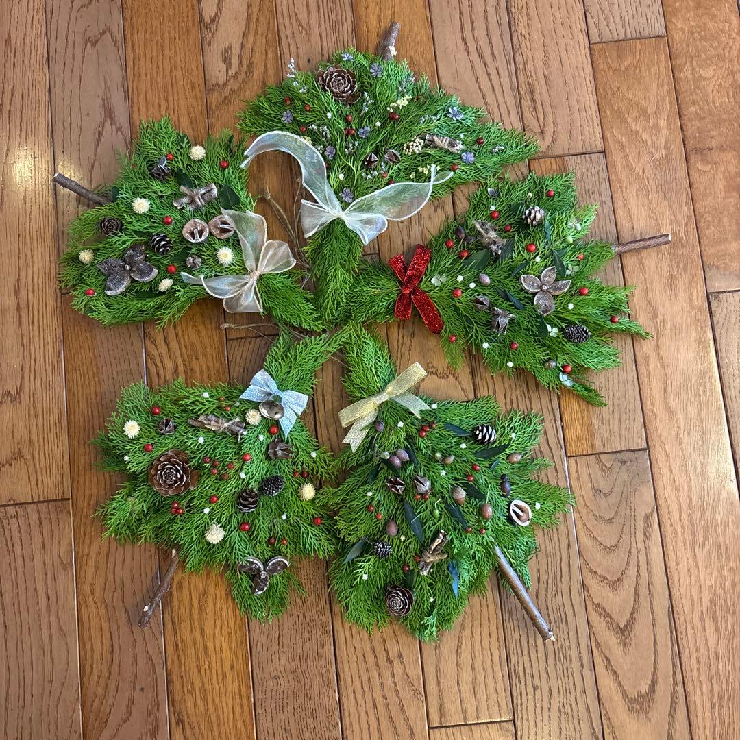 ビビ　もみの木スワッグ　ツリー型スワッグ　フレッシュスワッグ