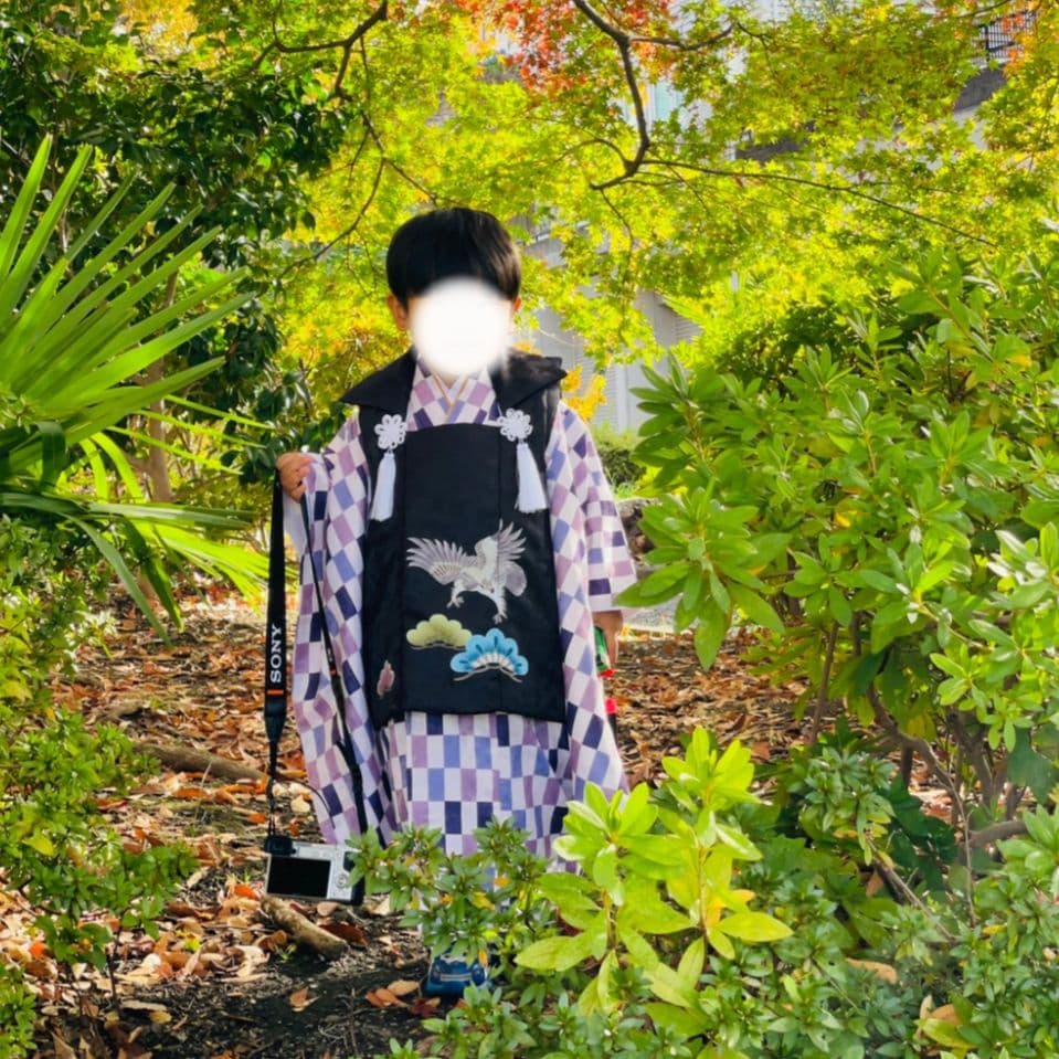 七五三 男の子　被布　着物　セット　3歳