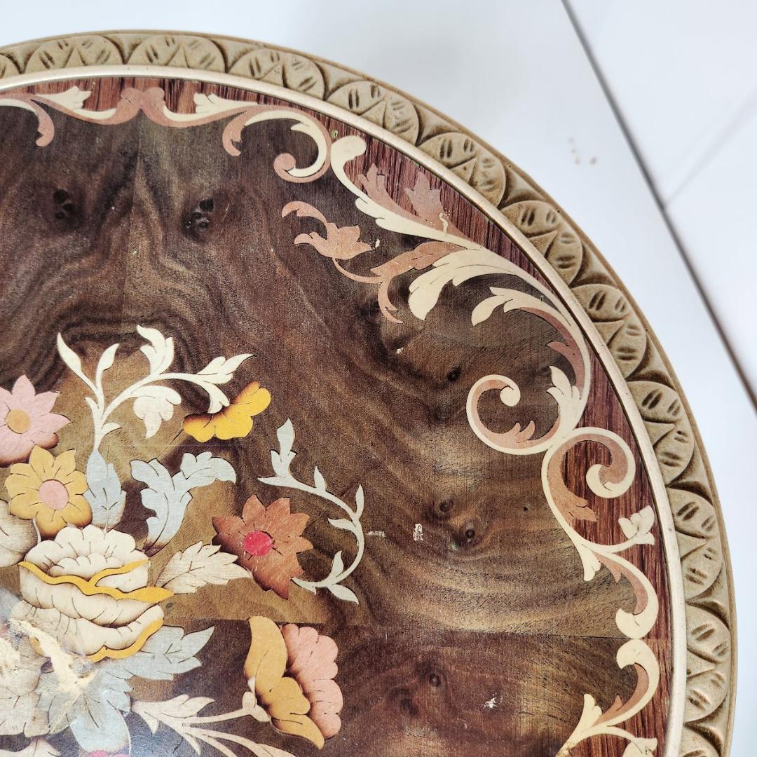 天使のテーブル　西洋アンティーク調　サイドテーブル　花台飾り台　天使の飾り台