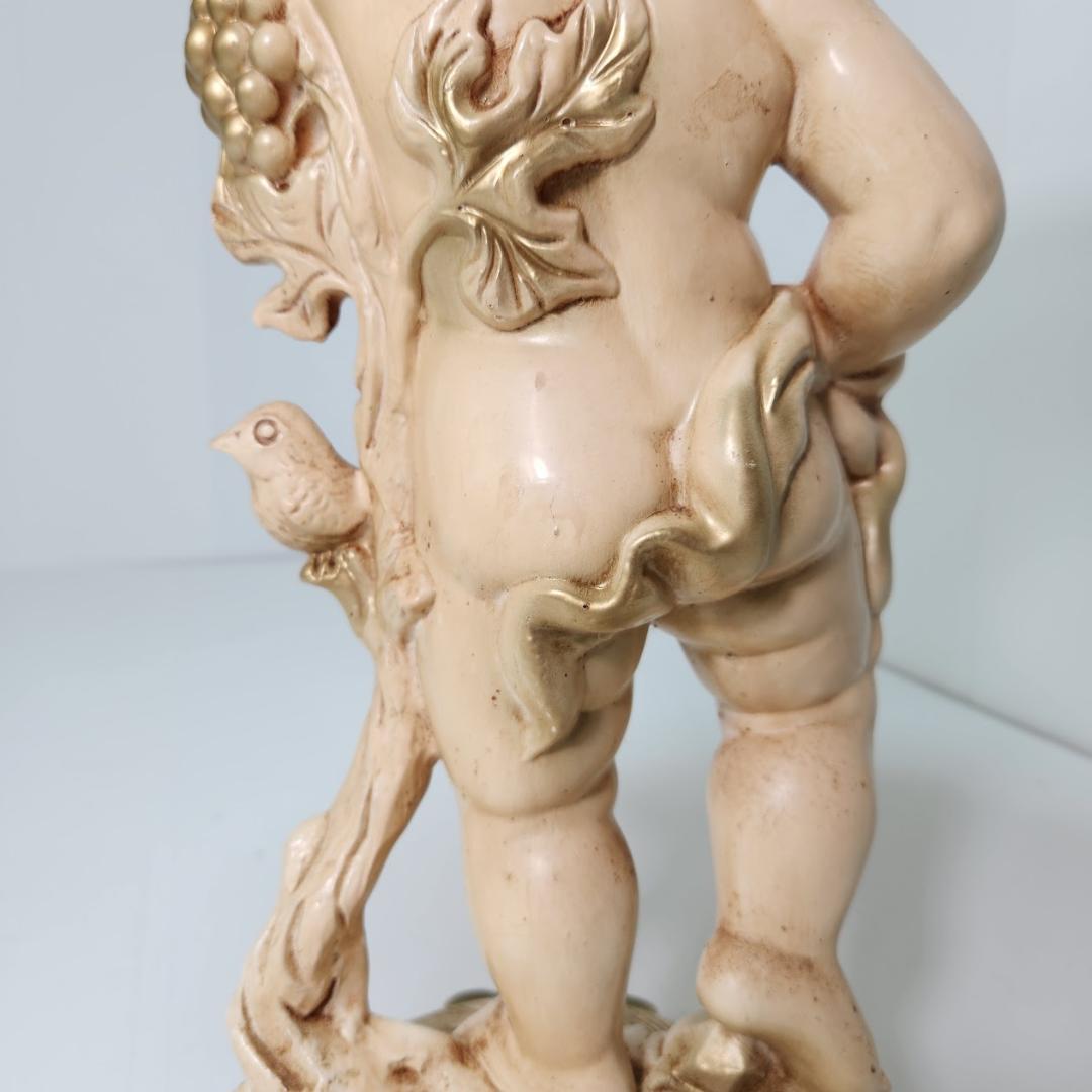 天使のテーブル　西洋アンティーク調　サイドテーブル　花台飾り台　天使の飾り台