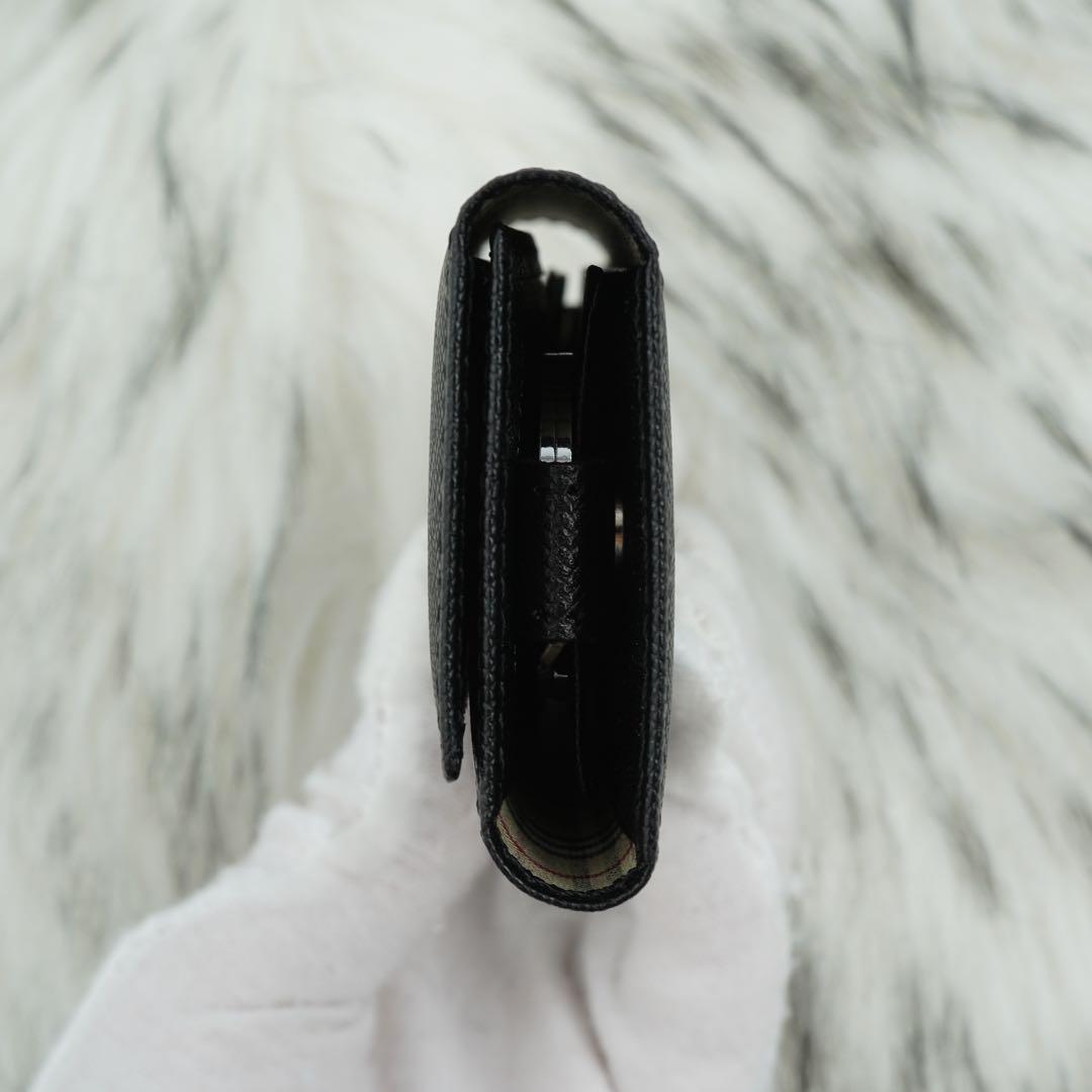 未使用品　箱付き　BURBERRY LONDON キーケース　ノバチェック　黒